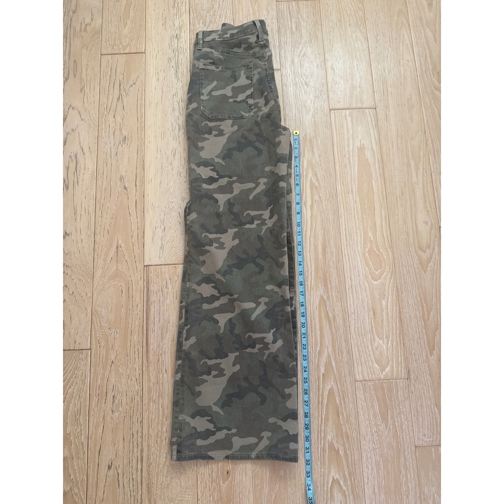 DAZE Women Pants Camo High Waisted Wide Leg Utility Cargo Military 27 - Picture 5 of 7
